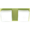 Aplique de pared REBECA Interlusa en color verde, vista frontal, ideal para decoración moderna