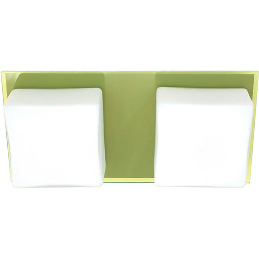 Aplique de Pared Rebeca 29 cm Verde Interlusa - Vista frontal principal en fondo blanco | LuzGurú