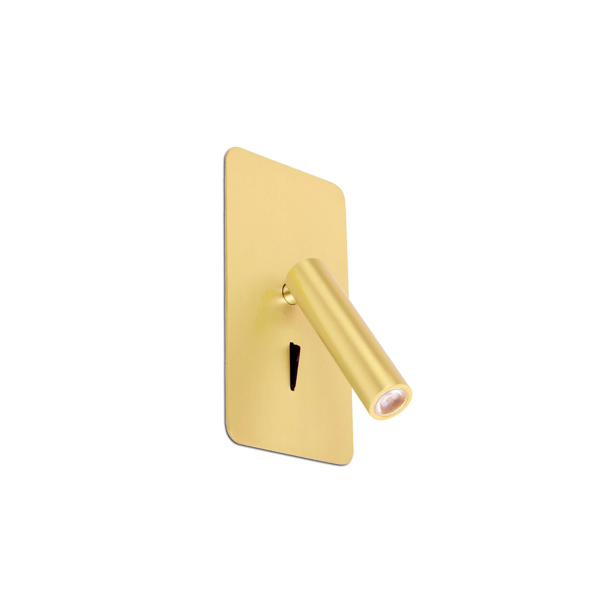SUAU Empotrable Oro Satinado con Interruptor Lectura Faro 62114