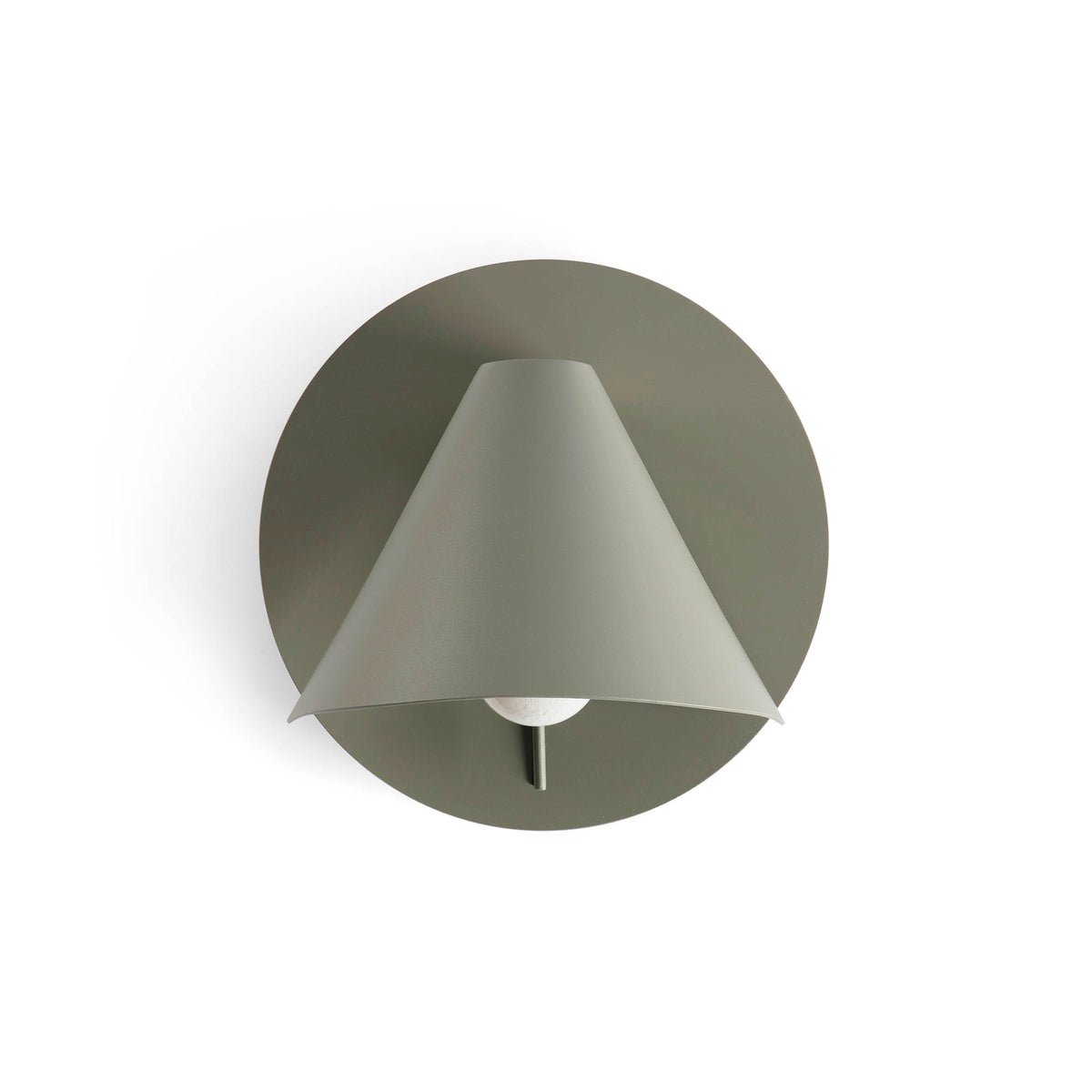 Aplique de pared NOON gris musgo orientable E27 FARO - vista principal | FARO