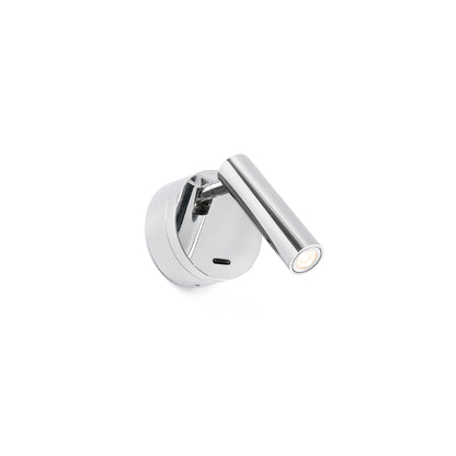 Aplique Lector Orientable Cromado Faro BOC para dormitorio. Ref: 62710