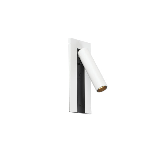 GABO Aplique Lector USB C Blanco FARO para iluminacion de pared