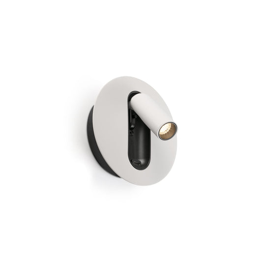 TIMIT Aplique Lector con USB C Blanco FARO 62760