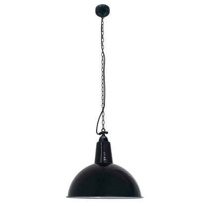 LOU Lámpara Colgante Redonda Negra Faro para Comedor 62800