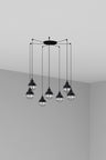 Colgante Claire Estilo Náutico Negro Faro 62802-7L para interior