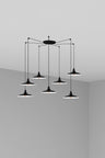 LANG Colgante Negra Moderna Faro para comedor, Ref. 62804-7L