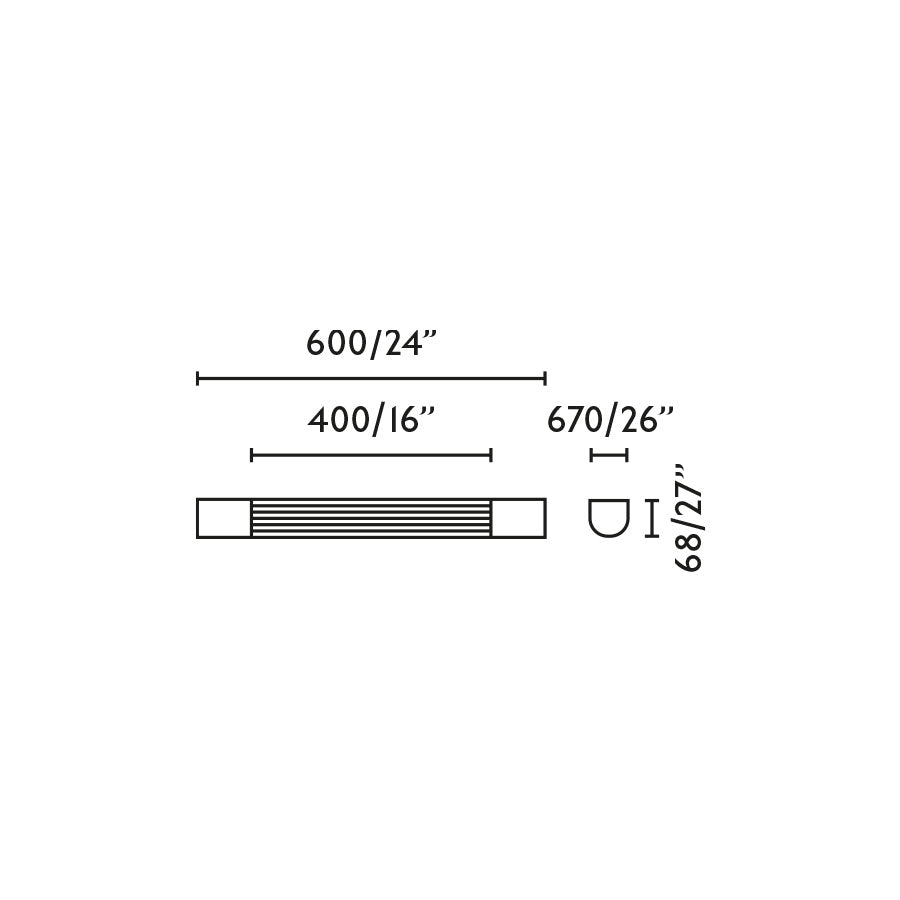 Aplique de pared con protección IP44 ideal para baños