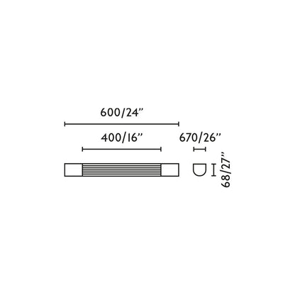 Aplique de pared con protección IP44 ideal para baños