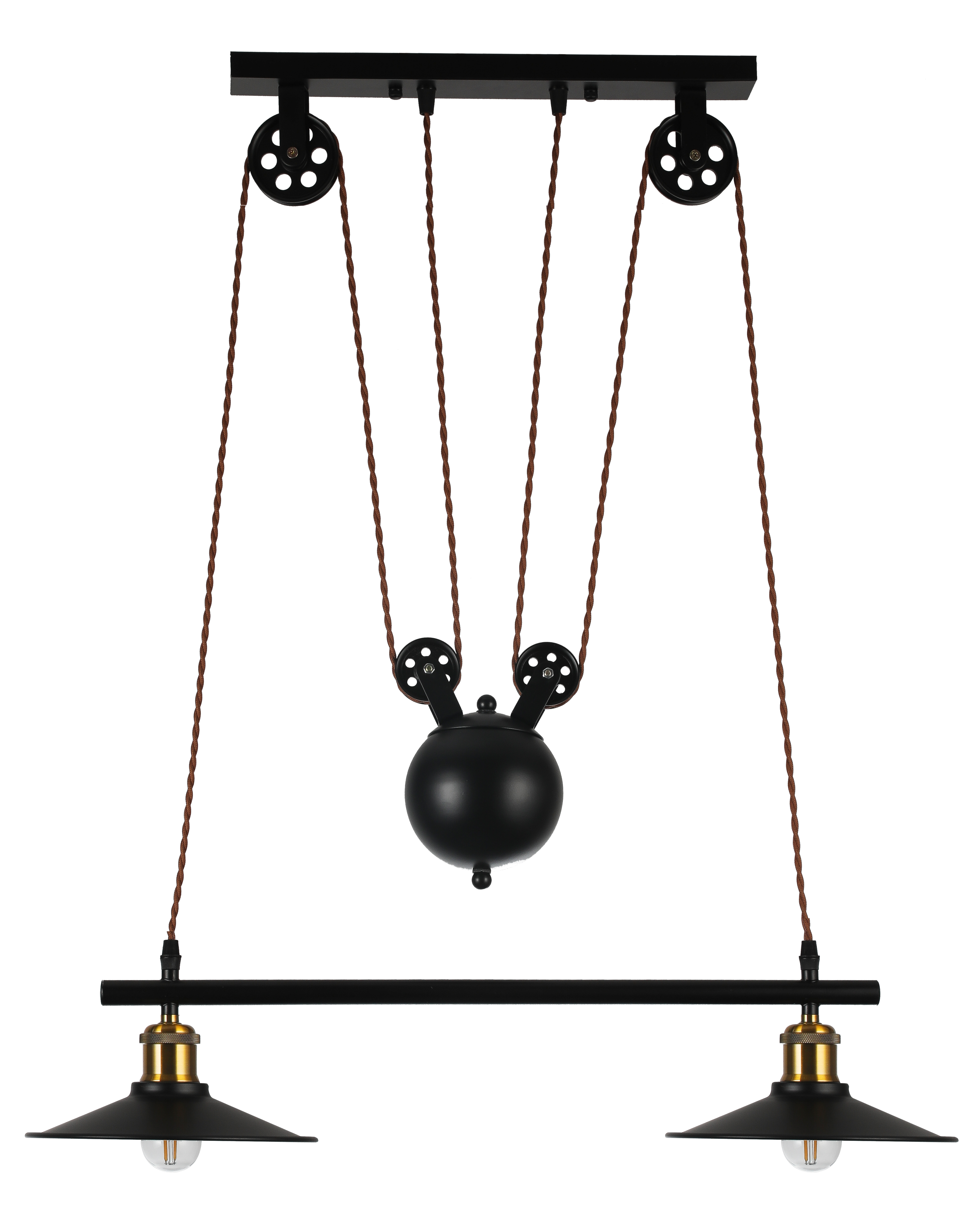 Colgante rústico con altura regulable ideal para comedor