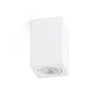 SVEN SQ Plafón Cuadrado Blanco Yeso Faro de techo, diseño minimalista. Ref: 63269