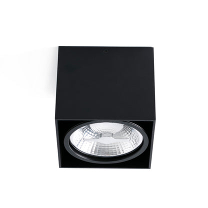 Plafón TECTO AR111 Negro Faro para techo. Diseño contemporáneo. Ref: 63275
