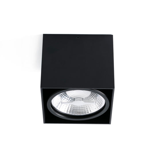 Plafón TECTO AR111 Negro Faro para techo. Diseño contemporáneo. Ref: 63275