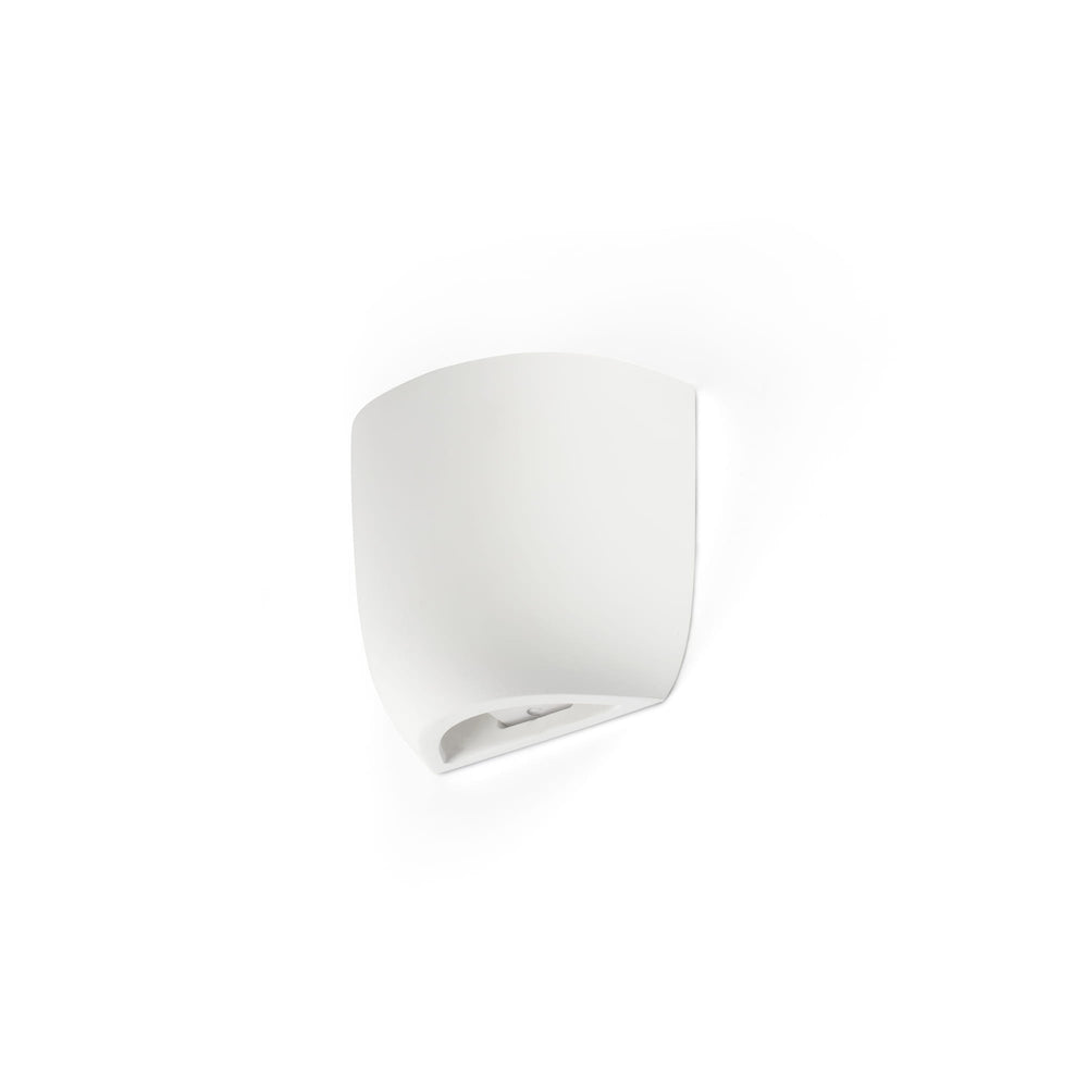 Aplique de Pared Kappu Yeso Blanco Luz Indirecta Faro