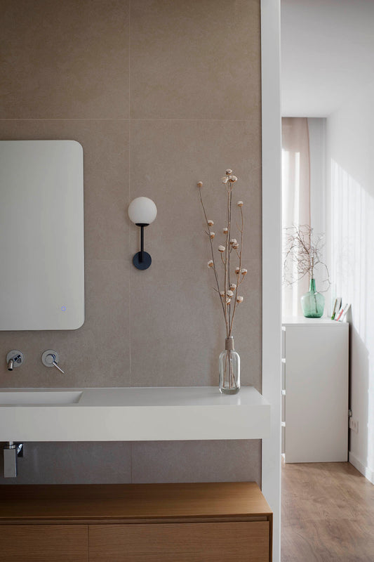 Aplique GALA fabricado en aluminio color negro mate