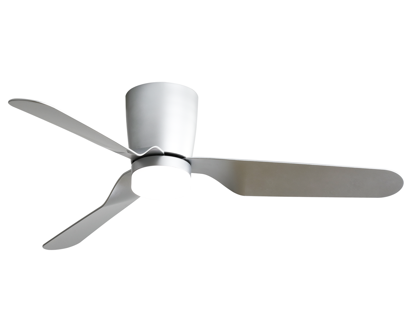 Moderno ventilador de techo con luz LED y mando a distancia para dormitorio