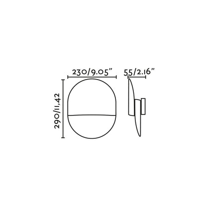 Aplique ERES fabricado en Acero color Blanco, ideal para iluminar interiores