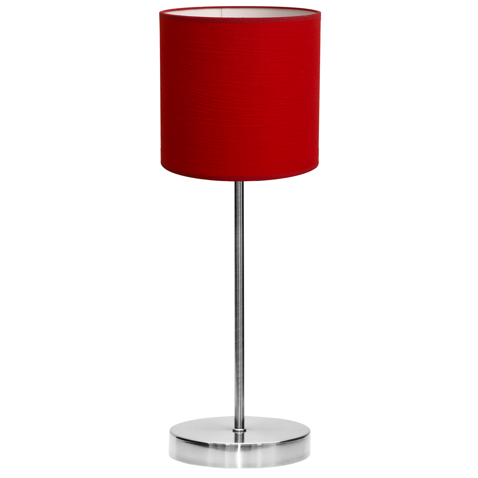 Lámpara de mesa Planetario fabricada en cromo, color rojo