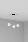 Clara Lámpara Colgante Cristal Transparente 3 Luces FARO 64128-3L