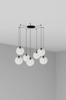 Clara Lámpara Colgante Cristal Transparente 7 Luces FARO 64128-7L