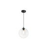 Lámpara Colgante CLARA Cristal Transparente Faro 64128 para diseño industrial
