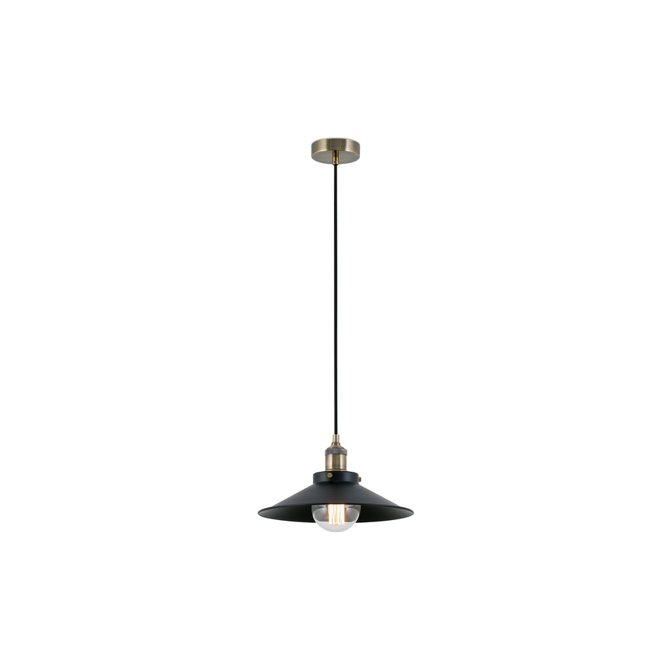 Modelo 3D interactivo y realidad aumentada de Lámpara Colgante Marlin Negro Mate Acero FARO