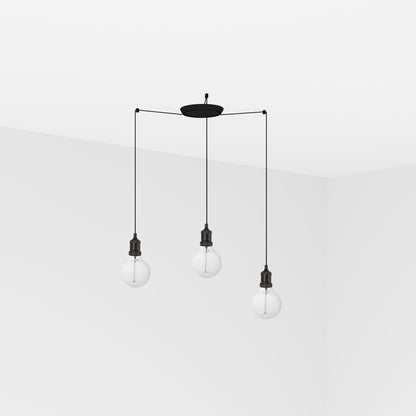 ART Lámpara Colgante 3 Luces Faro - Negro | FARO · Ref. 64135-3L