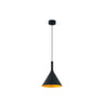 Lámpara colgante PAM 250 negra y oro Faro 64162 para salón