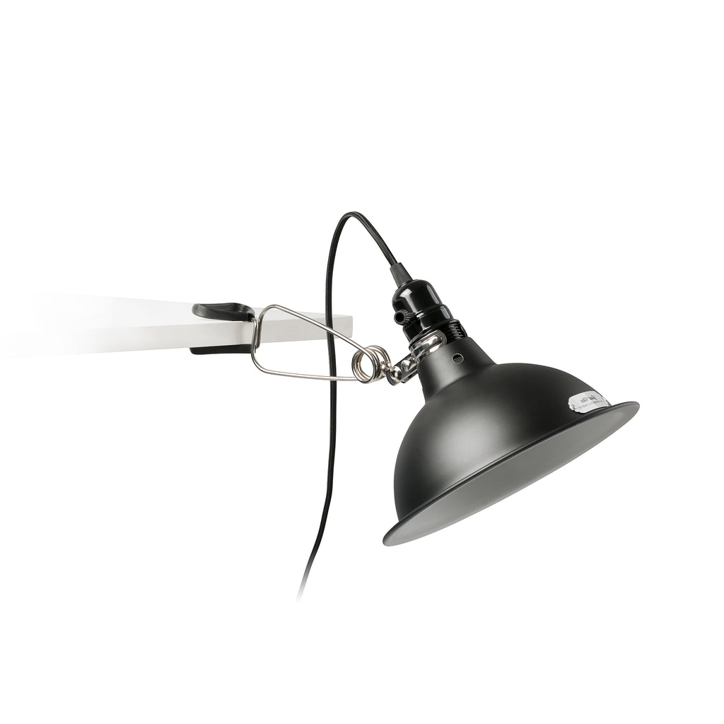 Pepper Lámpara de Escritorio con Pinza Negra Faro para Iluminación Industrial Ref. 64169