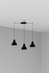 Venice Colgante Cerámica Negra 3 Luces FARO Diseño Artesanal 64255-112-3L