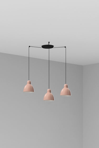 Colgante VENICE Rosa Cerámica Faro 64255-113-3L