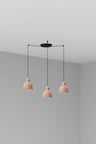 Colgante VENICE Rosa Cerámica Faro 64255-113-3L