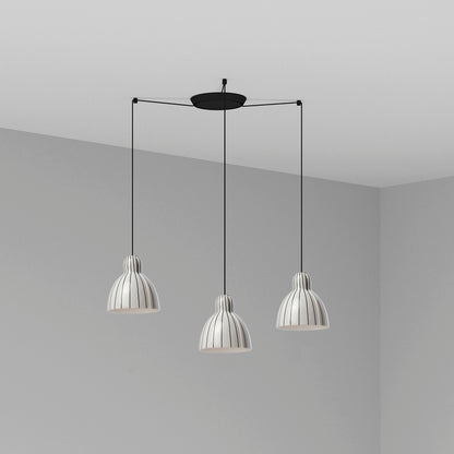 Lámpara Colgante Venice 3L Cerámica FARO - Rayas | FARO · Ref. 64255-114-3L