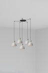 VENICE Colgante Rayas Cerámica Faro 64255-114-5L para iluminación interior