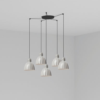 Lámpara Colgante Venice 5 Luces FARO - Rayas | FARO · Ref. 64255-114-5L