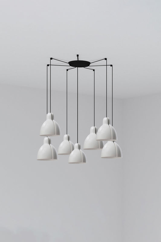 Venice Colgante Cerámica Blanca Faro, diseño artesanal, ref. 64255-124-7L