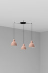 Colgante VENICE 200 Rosa Cerámica Artesanal FARO - LuzGuru 64255-126-3L