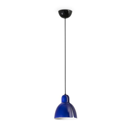 Venice Colgante Cerámica Azul Cobalto Minimalista Faro