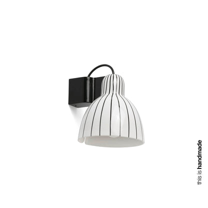 Venice Aplique de Pared Rayas Blanco y Negro Faro - Diseño cerámico único