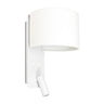 FOLD Aplique Blanco con Lector LED Faro 64304 para iluminación interior