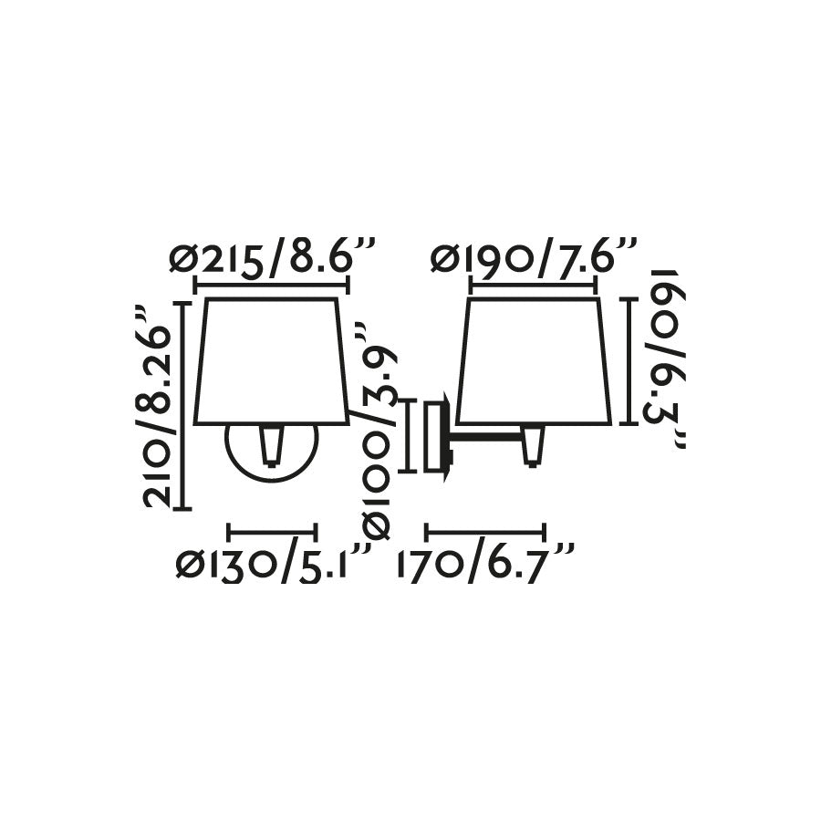 Aplique de pared con tecnología E27 LED, ideal para crear un ambiente acogedor