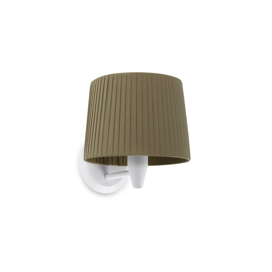 Aplique de Pared Samba Blanco con Pantalla Verde Faro - vista principal | FARO