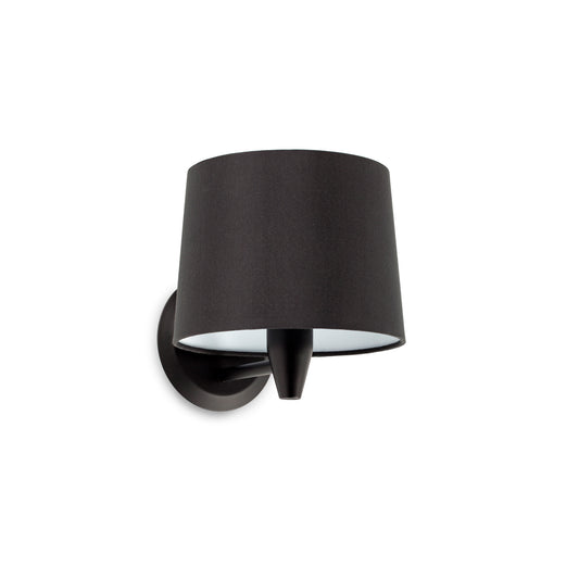 CONGA Aplique de Pared Negro Textil FARO 64307-03 para iluminacion interior