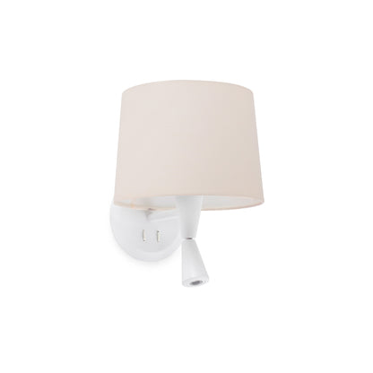 CONGA Aplique con Lector Beige y Blanco FARO 64308-02