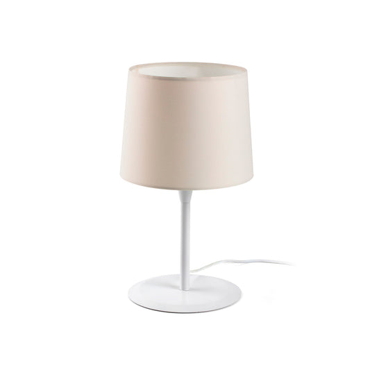 Lámpara de Sobremesa CONGA Blanca y Beige E27 Faro - vista principal | FARO