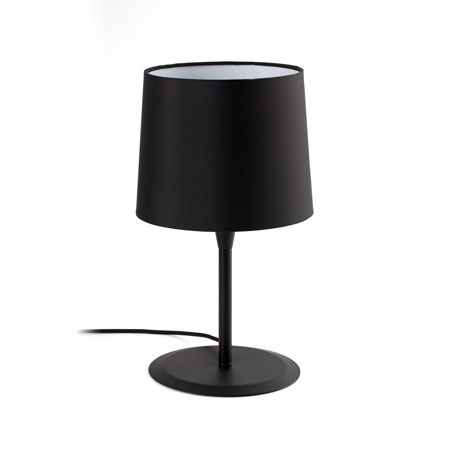 CONGA Lámpara de Mesa Textil Negra FARO para salón y dormitorio, ref. 64311-06-US