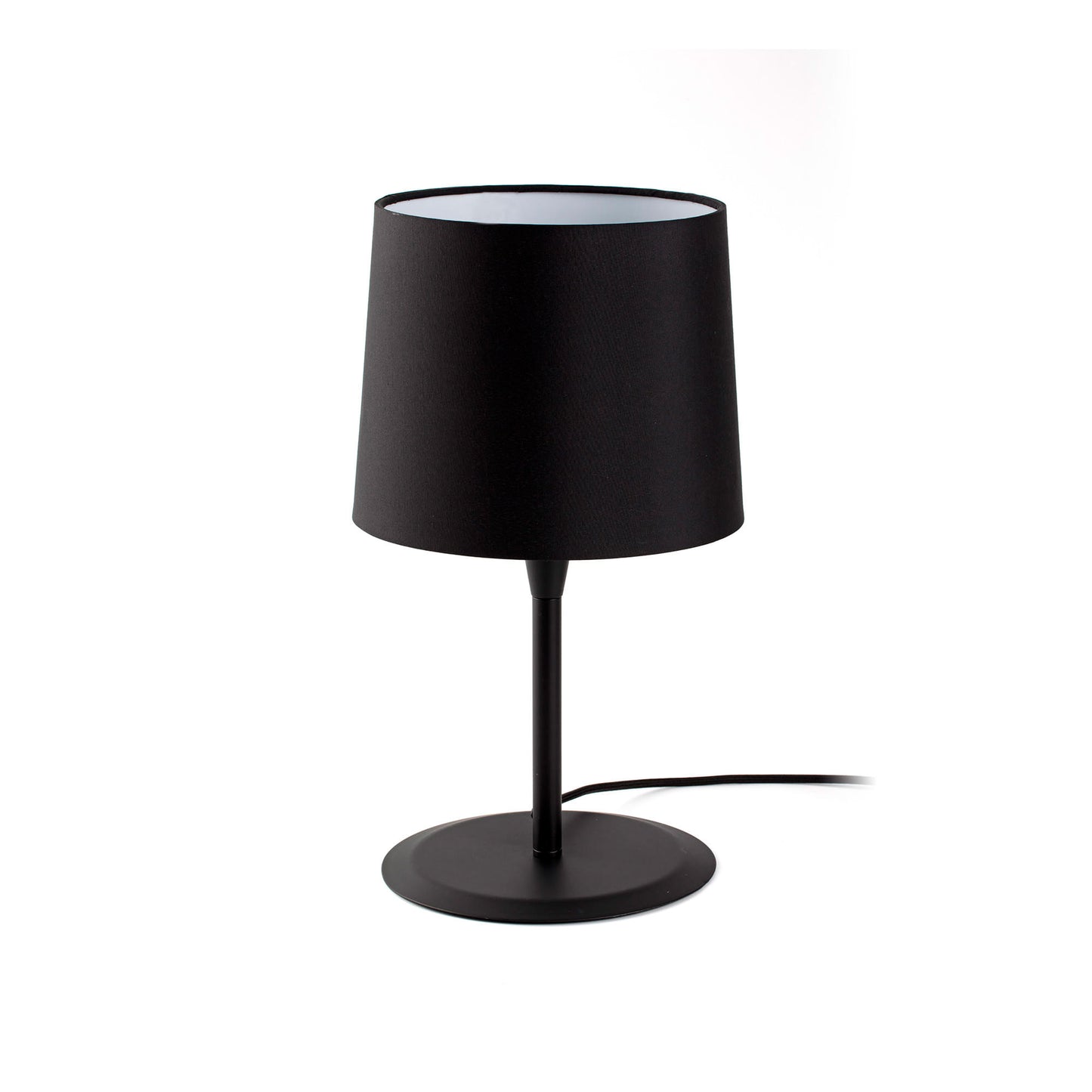 CONGA Lámpara de Sobremesa Textil Negra FARO, diseño minimalista 64311-06