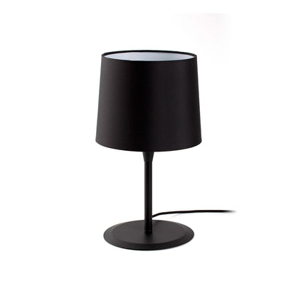 CONGA Lámpara de Sobremesa Textil Negra FARO, diseño minimalista 64311-06