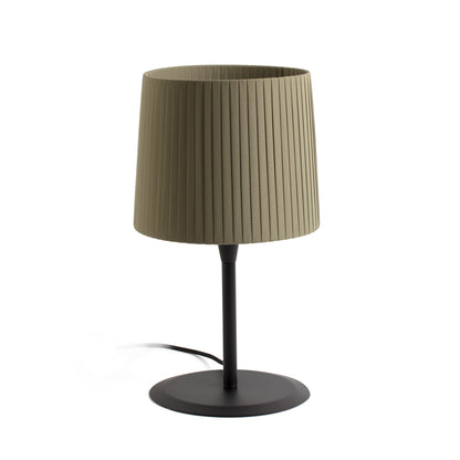 Lámpara de mesa SAMBA Textil Verde FARO, diseño original LuzGuru