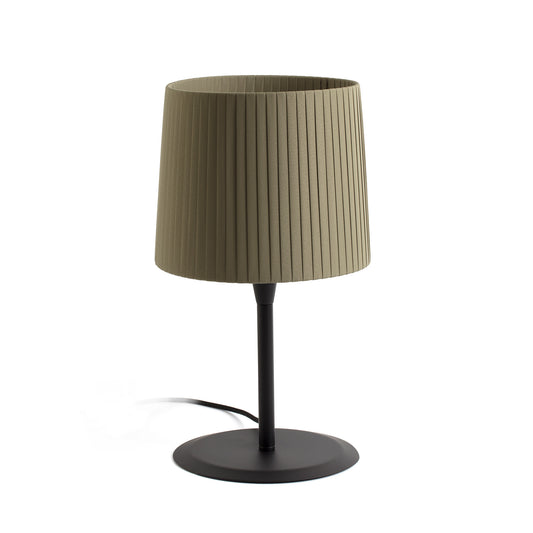 Lámpara de mesa SAMBA Textil Verde FARO, diseño original LuzGuru