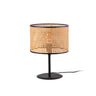 MAMBO Lámpara de Mesa Negra y Ratán FARO para LuzGuru 64311-48-US
